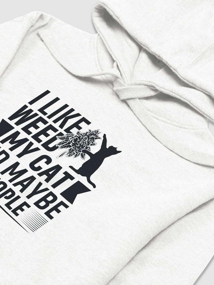 I Like Weed, My Cat & Maybe 3 People - Adult Hoodie product image (3)