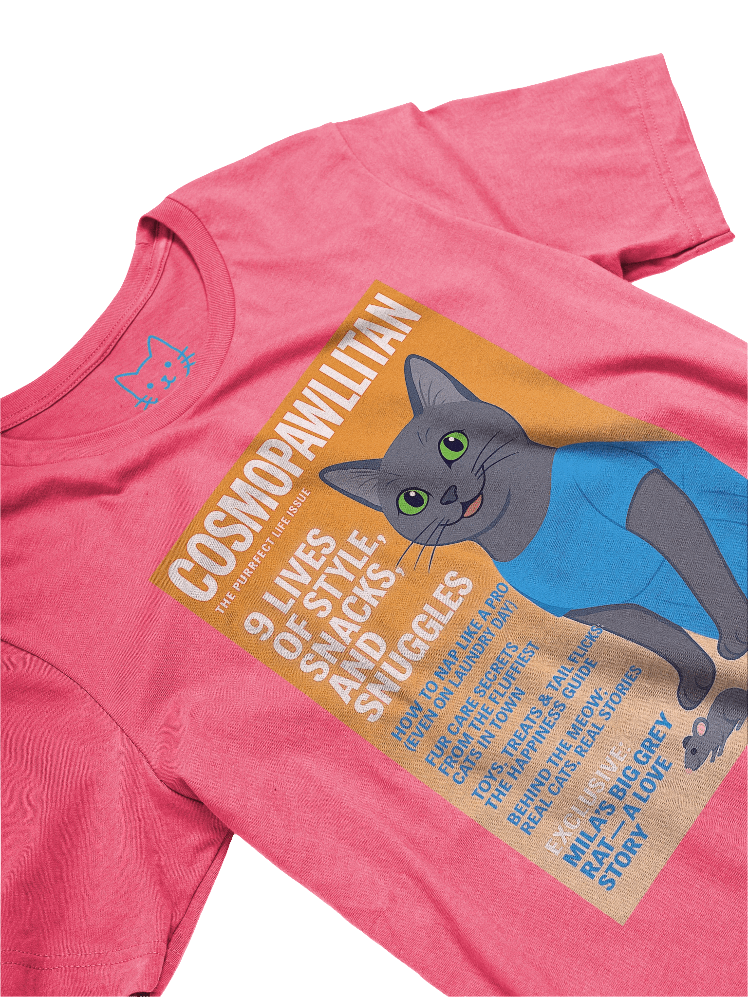 Cosmopawllitan Magazine Cat Parody Concert Tee Fit Unisex T-Shirt product image (39)