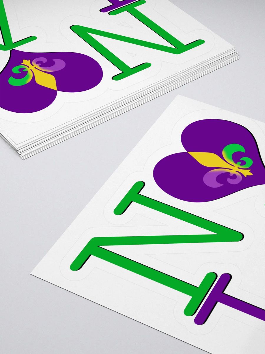 I LOVE NOLA **BIGSHOT STICKER** (MARDI GRAS + IMAGE POP) product image (4)