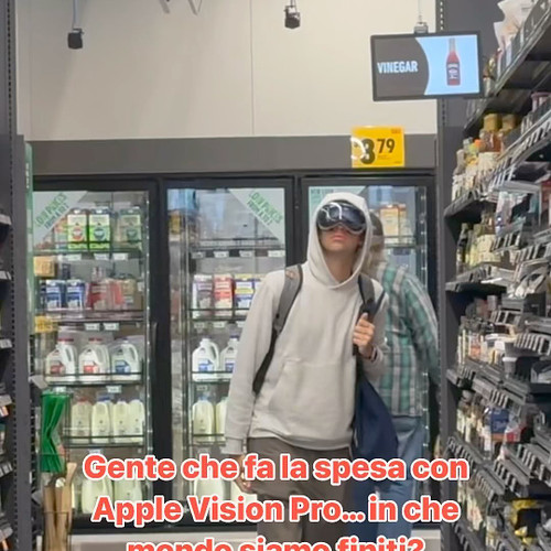 Apple Vision Pro al Supermercato #apple #applevisionpro