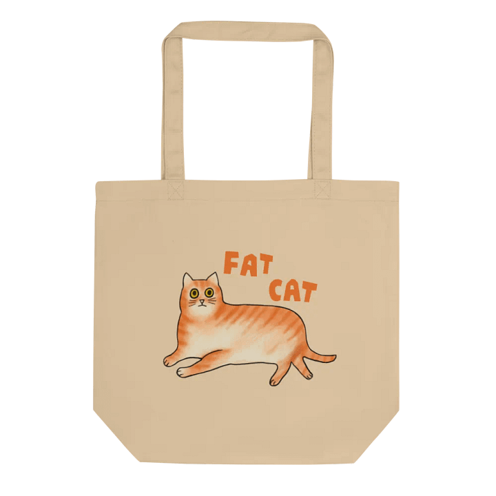 Fat Cat - Eco Friendly Tote Bag product image (3)