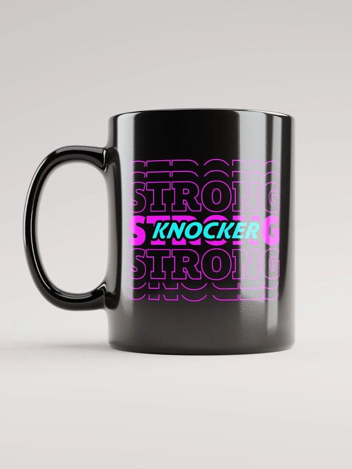 KNOCKER STRONG GLOSSY BLACK MUG product image (1)