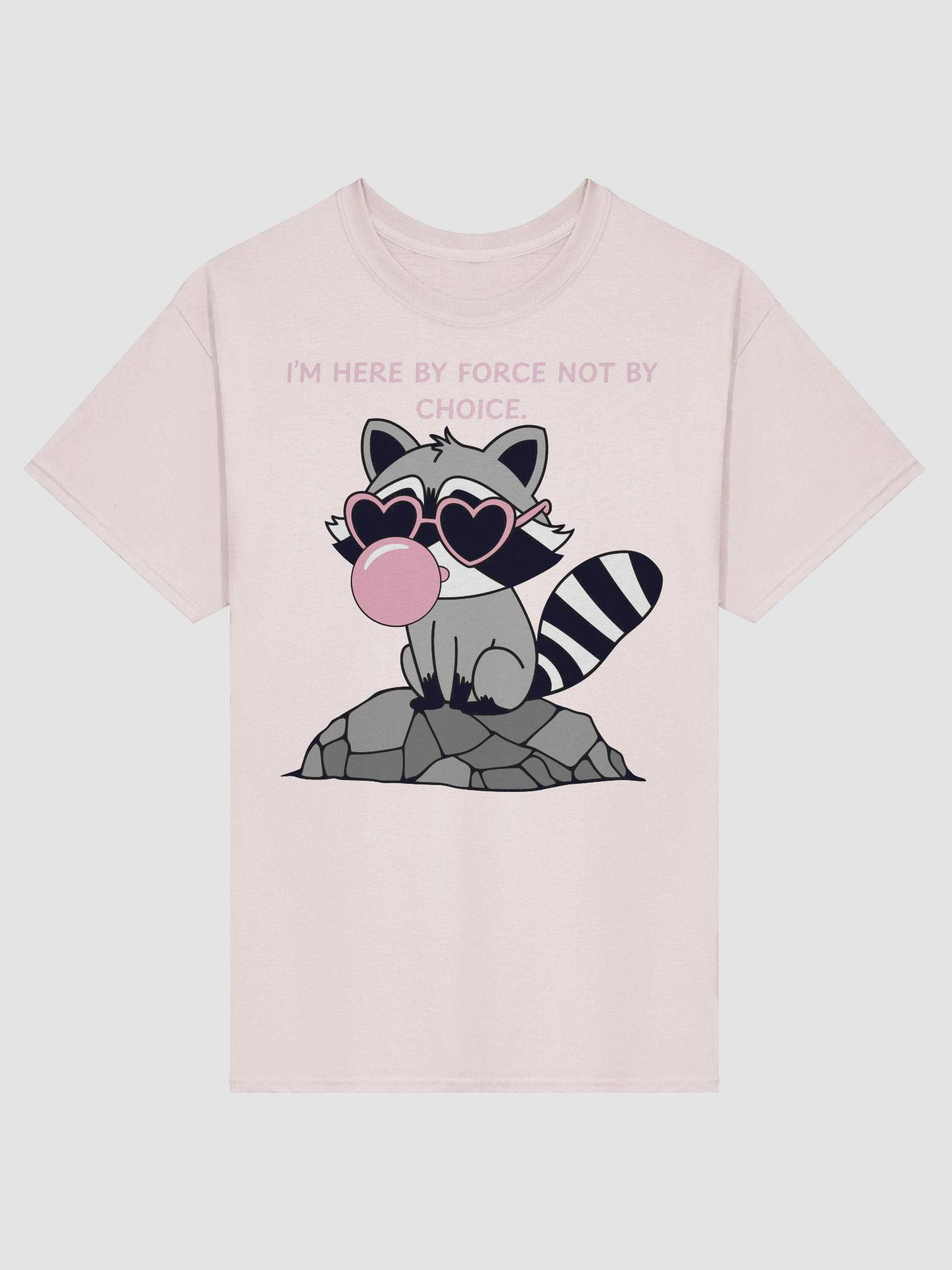 Raccoon Chic Heart Sunglasses T-Shirt product image (5)