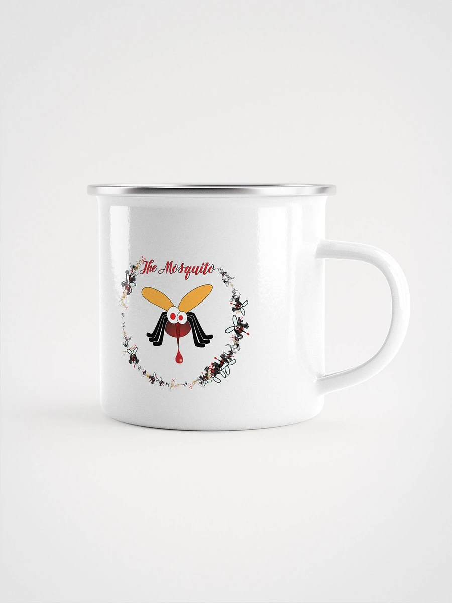 Whimsical Mustache Men Enamel Mug product image (1)