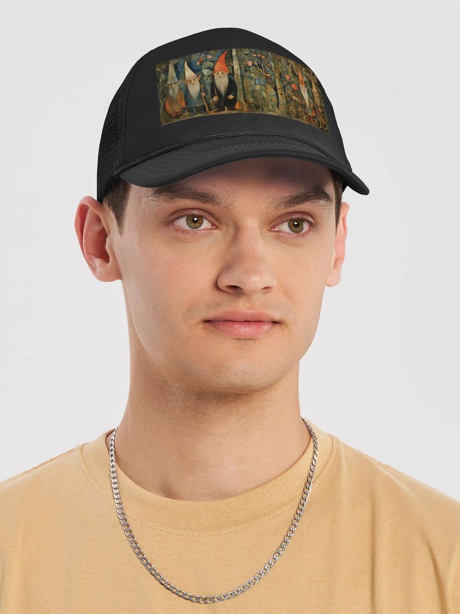 Whimsical Gnome Trio Trucker Hat product image (10)