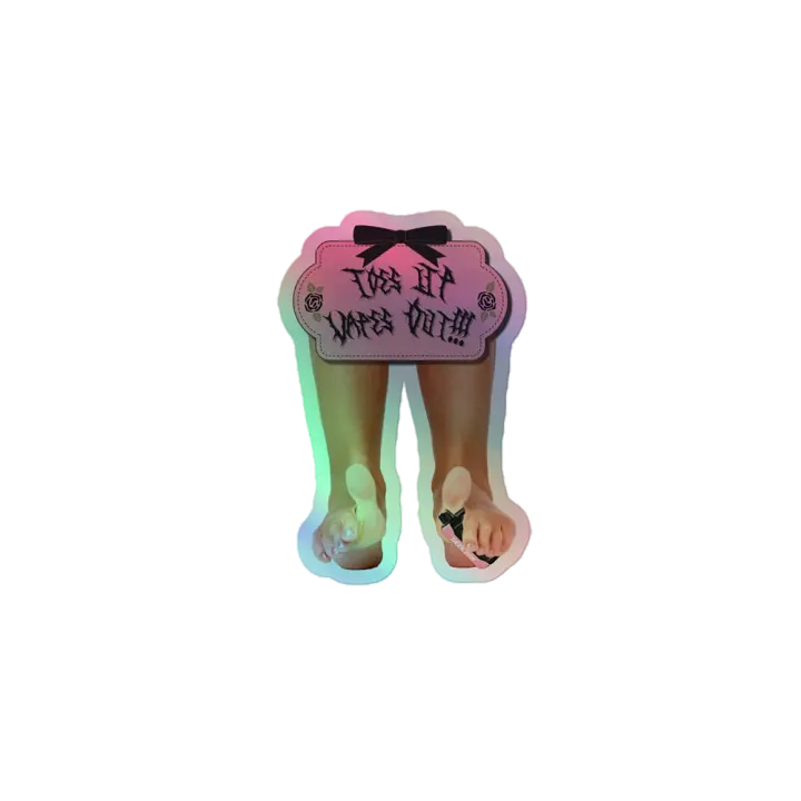 Toes Up, Vapes Out Sticker product image (1)