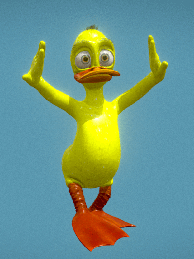 Cute Duck 3D Model with Animation product image (1)