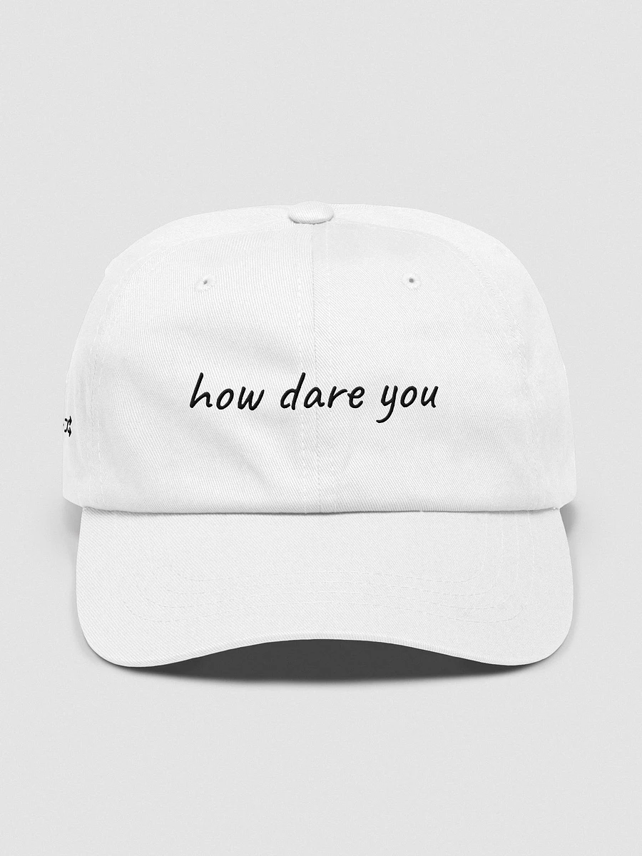 How Dare You Hat - White product image (3)