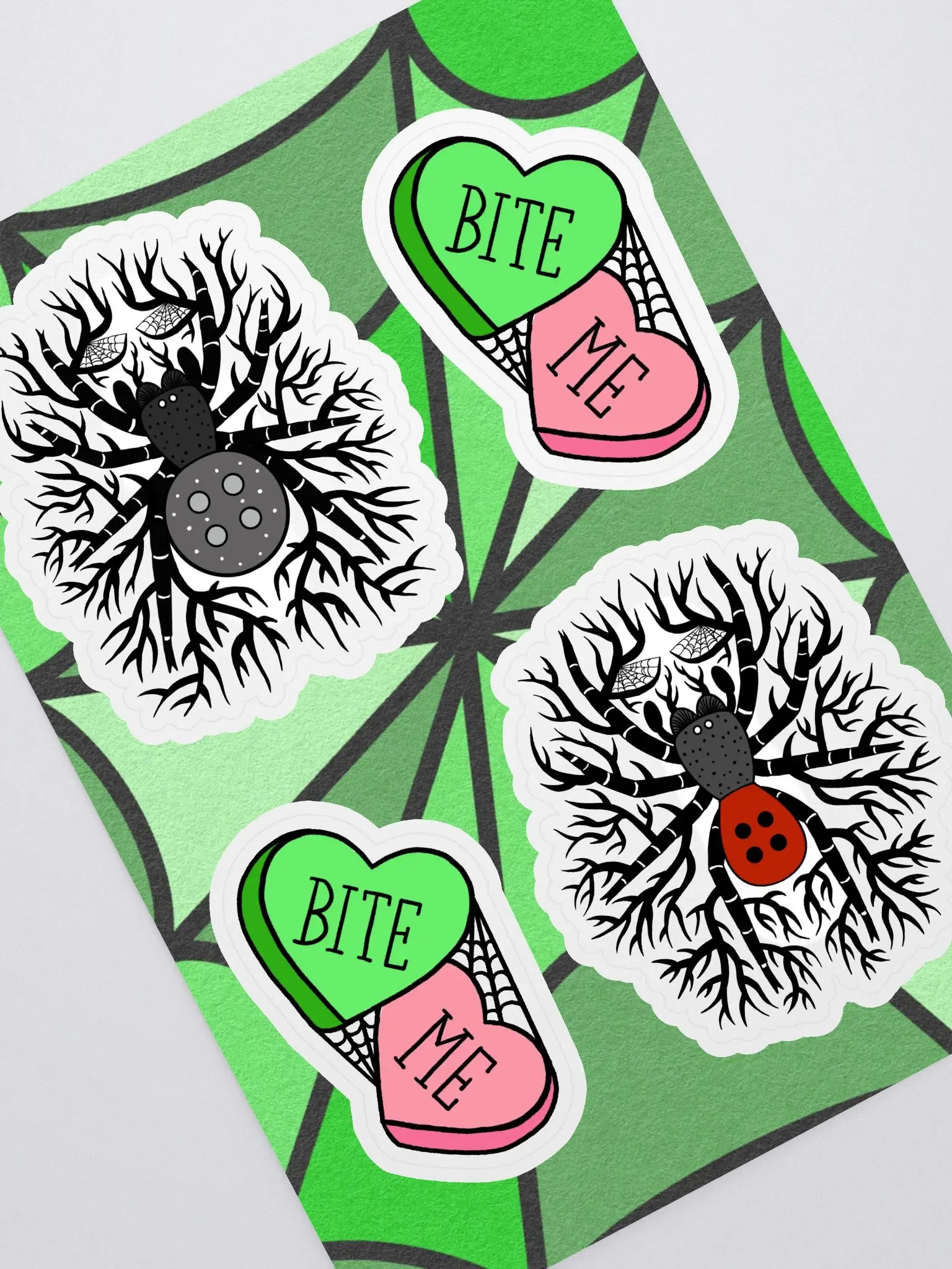 Valentine Spider Sticker Sheet product image (1)