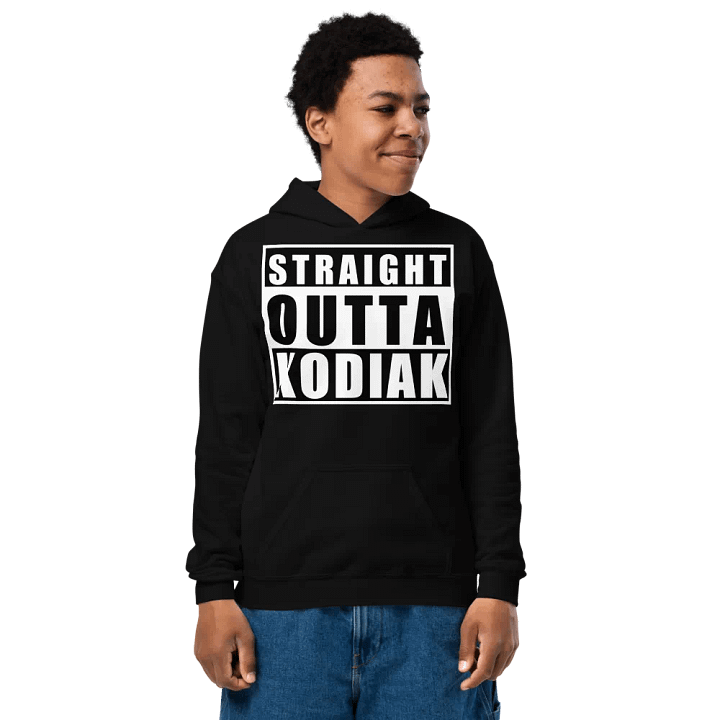 Straight Outta Kodiak Kid's Hoodie product image (1)
