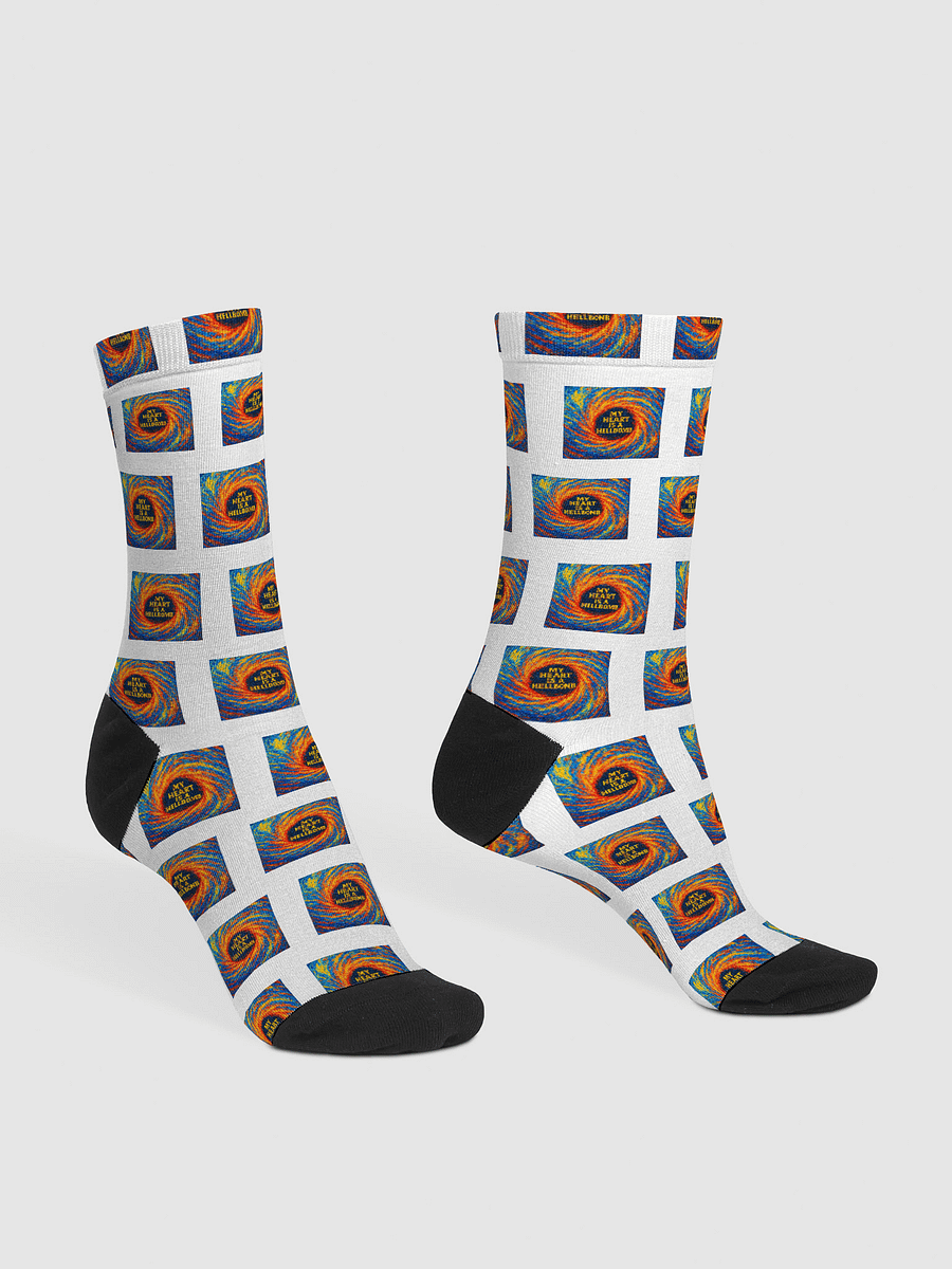 my heart is a hellbomb EcoVibrance Recycled Crew Socks product image (3)