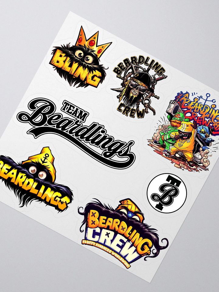 Beardlings - 7 Kiss Cut Stickers product image (2)