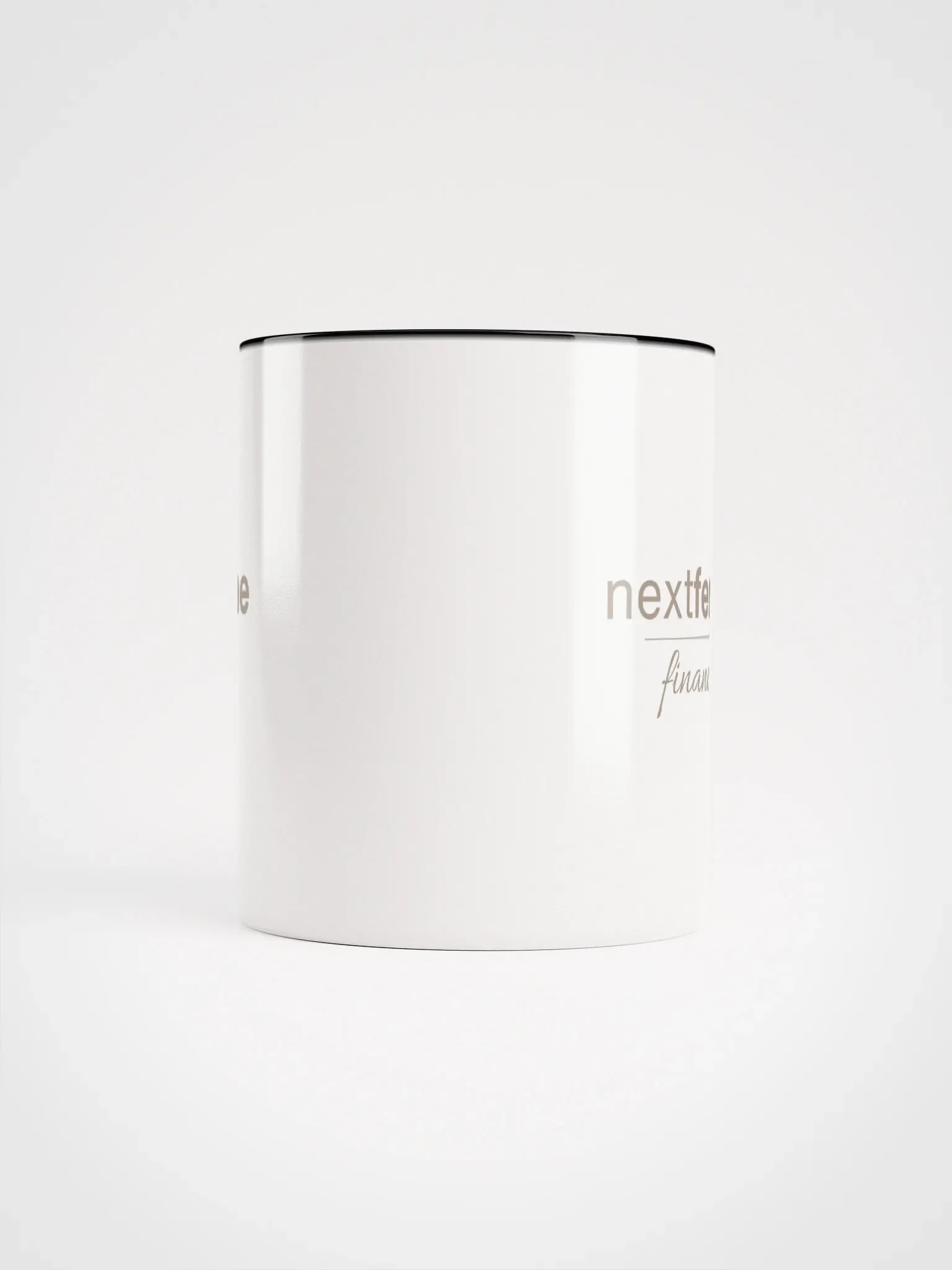 Repeated Ceramic Mug with Taupe Logotype product image (5)