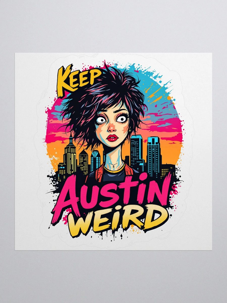 Keep it Weird Austin Skyline Sticker product image (3)