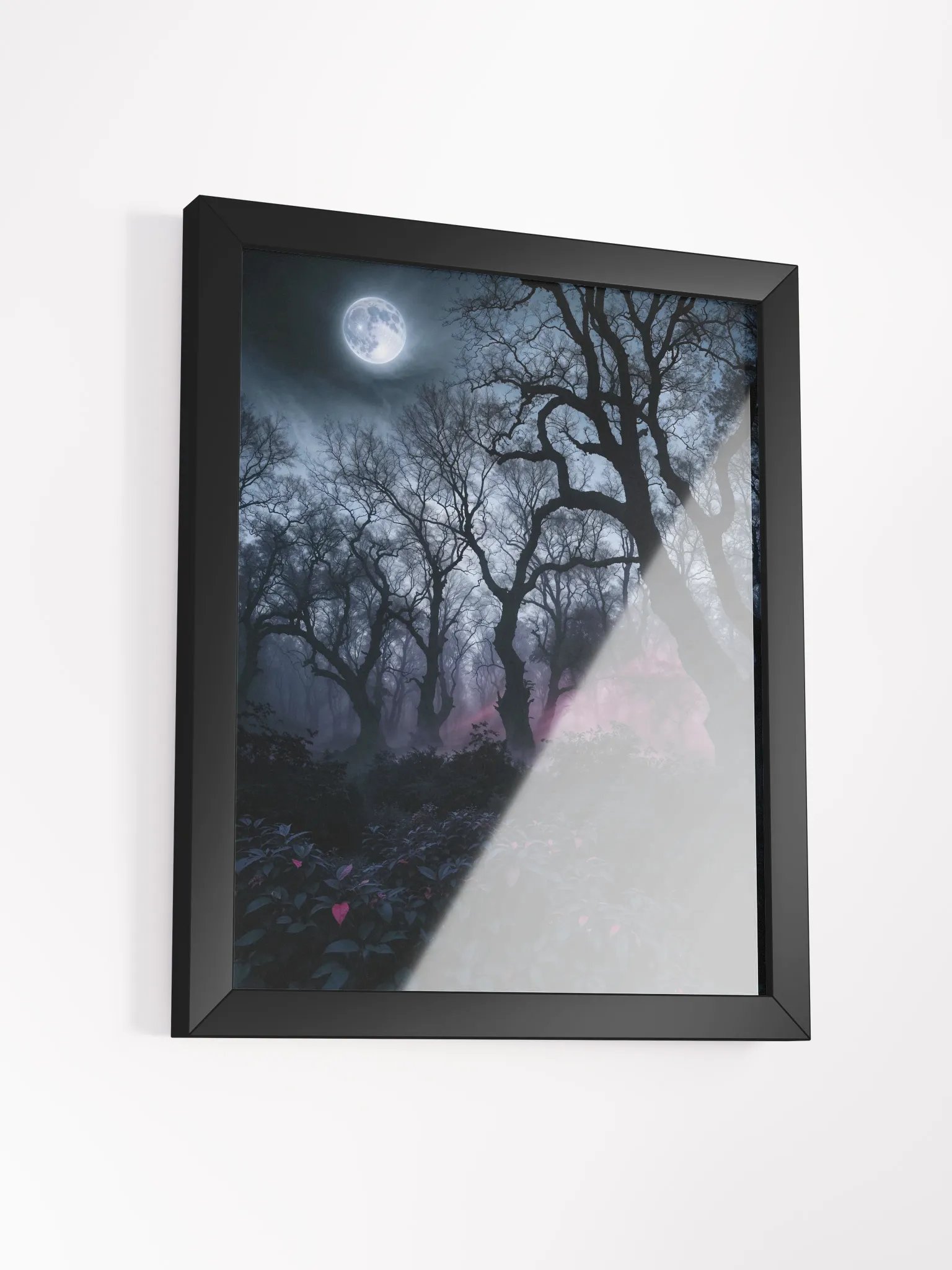 Mystical Moonlit Forest Framed Poster product image (13)
