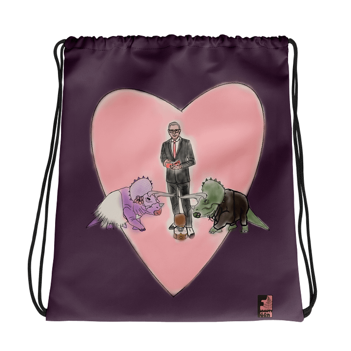 "Jurassic Park Wedding" Drawstring Bag product image (1)