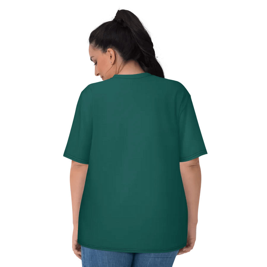 Plain Dark Green True Summer Women's Crewneck Polyester Heavyweight Premium T-Shirt by Treasure Pie product image (7)