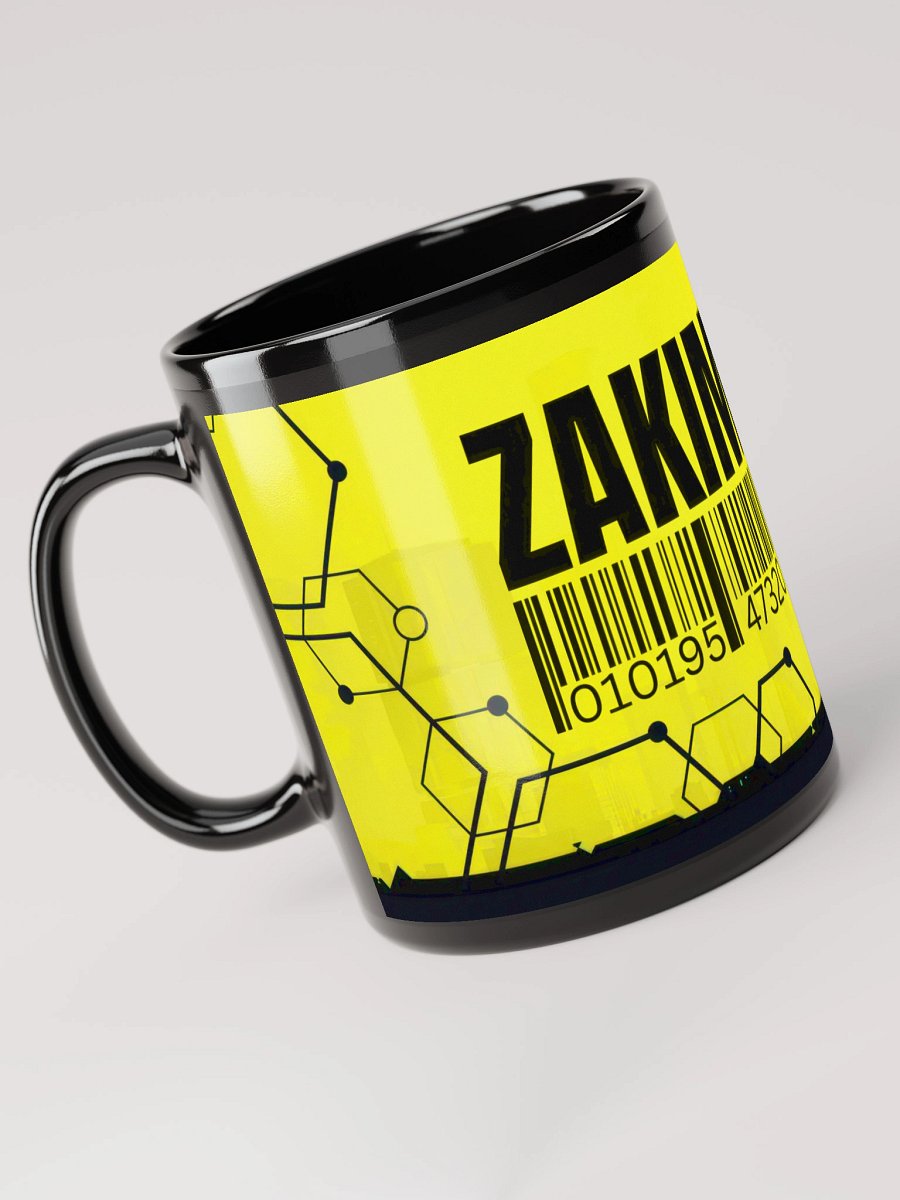 ZAKIMAN CYBER CODE 0101 | Black Glossy Mug product image (6)