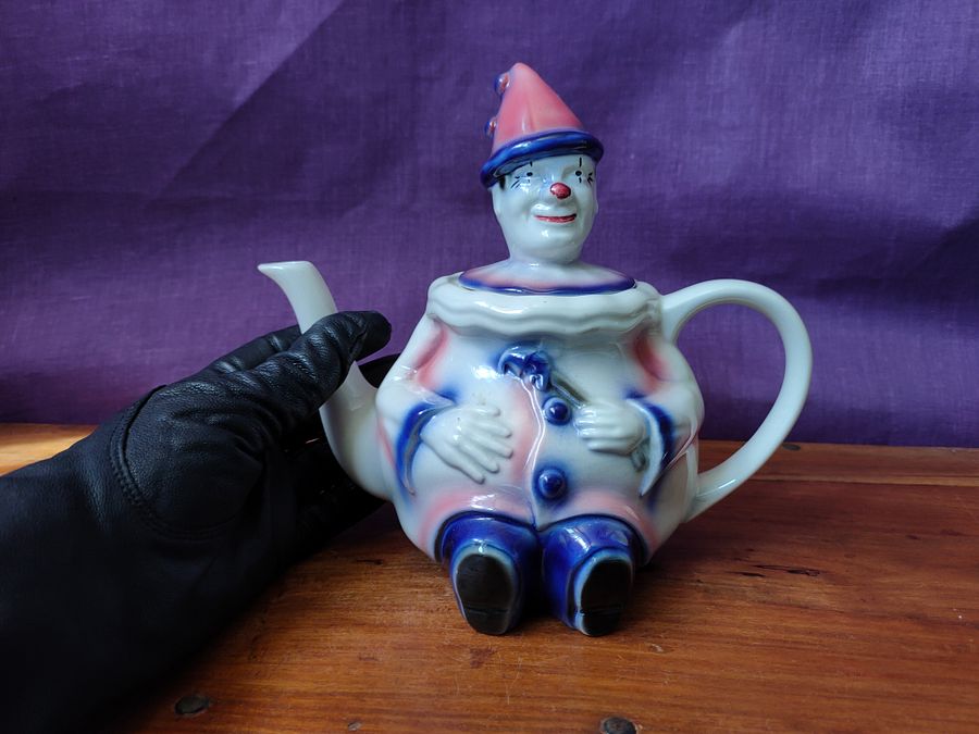 Bule vintage palhaço, cerâmica inglesa product image (11)