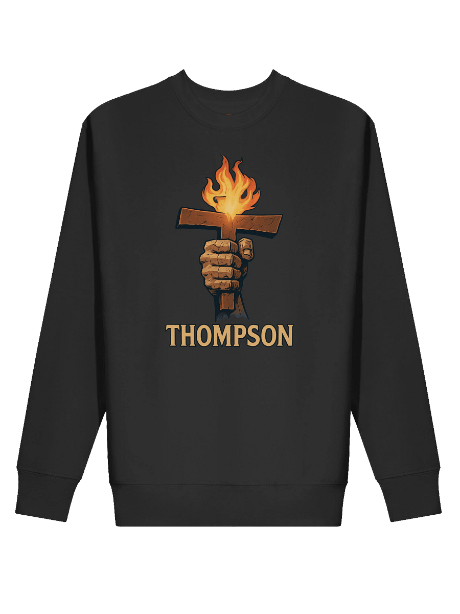 Flame Cross Premium Sweatshirt Thompson Hodočasnik product image (2)