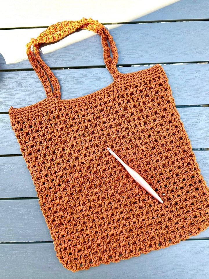 Lace Crochet Market Bag Pattern PDF Ebook - Mabel Market Bag - Eco Crochet Shopping Bag - Crochet Tote Bag product image (2)