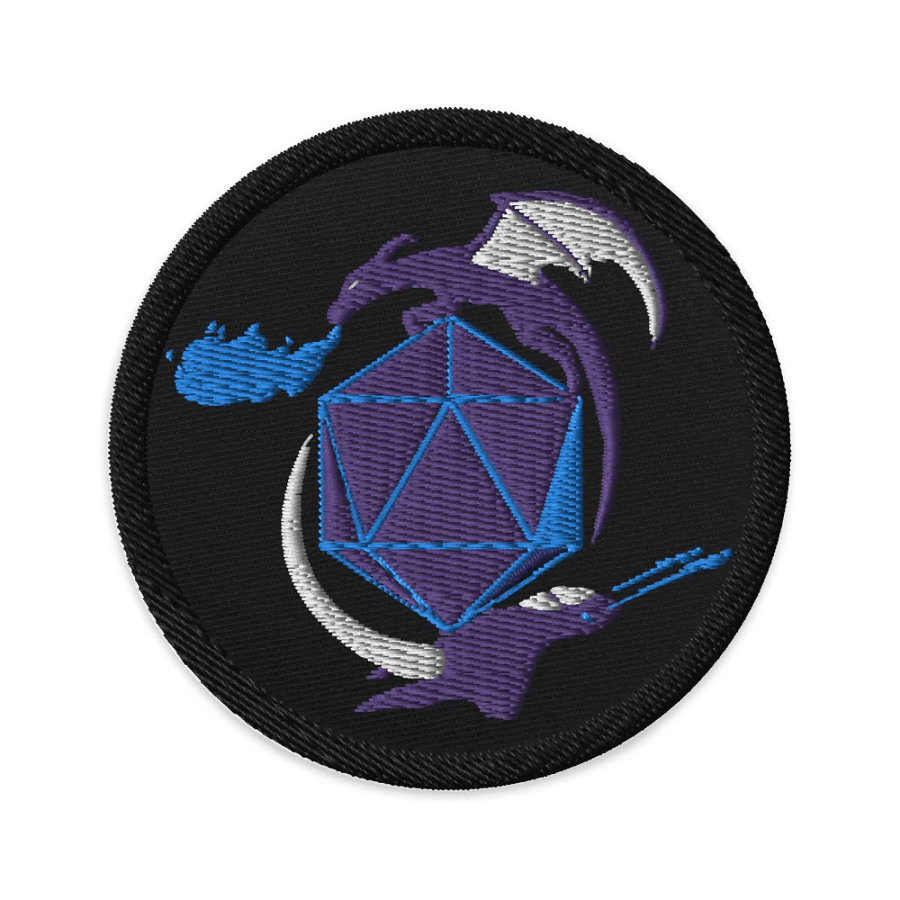Embroidered Dice Versa Logo Patch product image (1)