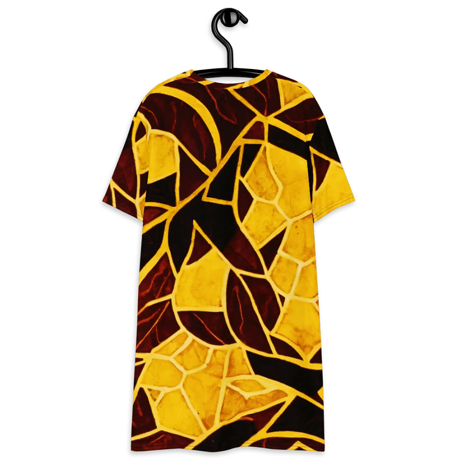 Abstract Leaves T Shirt Dress product image (9)
