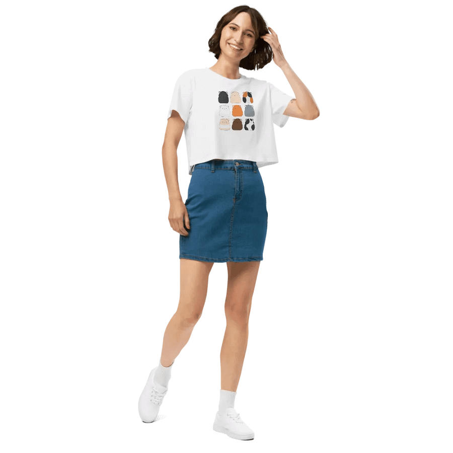 Classic Hamster Colours Premium Crop Tee product image (6)