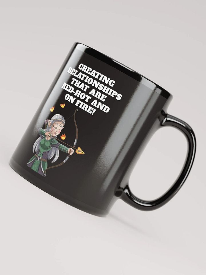 Creating Relationships That Are Red-Hot And On Fire! Valentine's Day Black Mug product image (2)