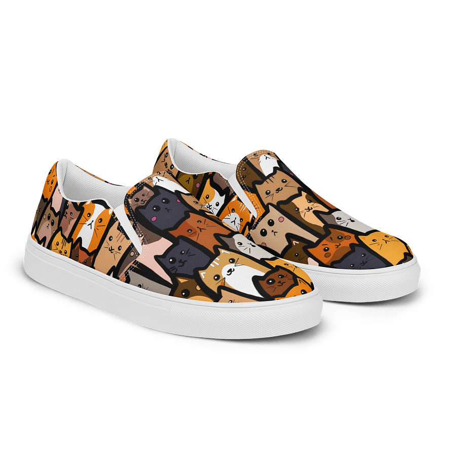 "Cats" Canvas Slip On Shoes (Men's) product image (2)