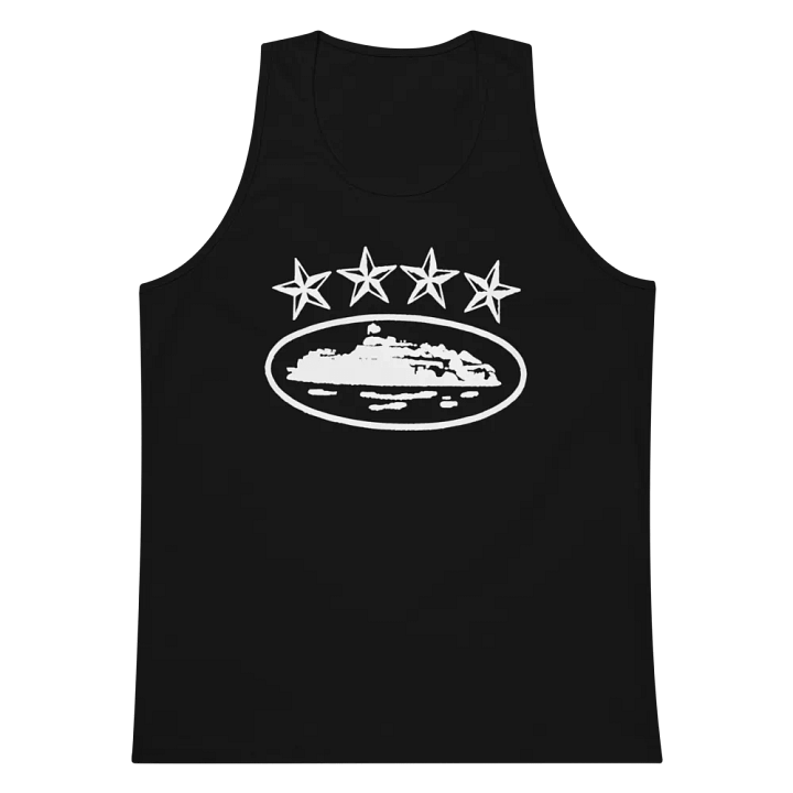 Corteiz 4Starz Alcatraz Womens Tank Top Black product image (1)