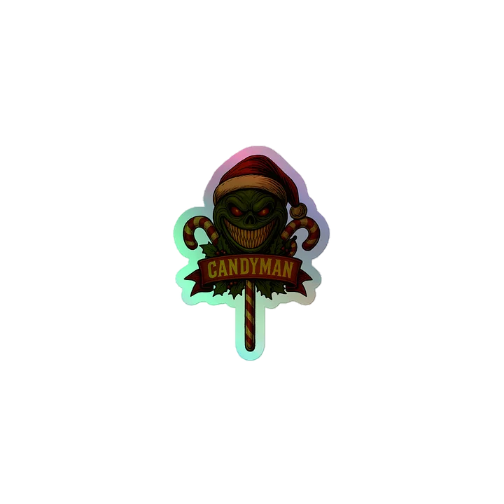 Menacing Santa Holographic Sticker Sheet product image (1)