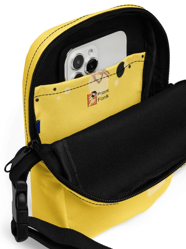 Queen of Space by Frank Fonik (AM/FM Radio Headphone) , Techno EDM Utility Crossbody Bag product image (2)