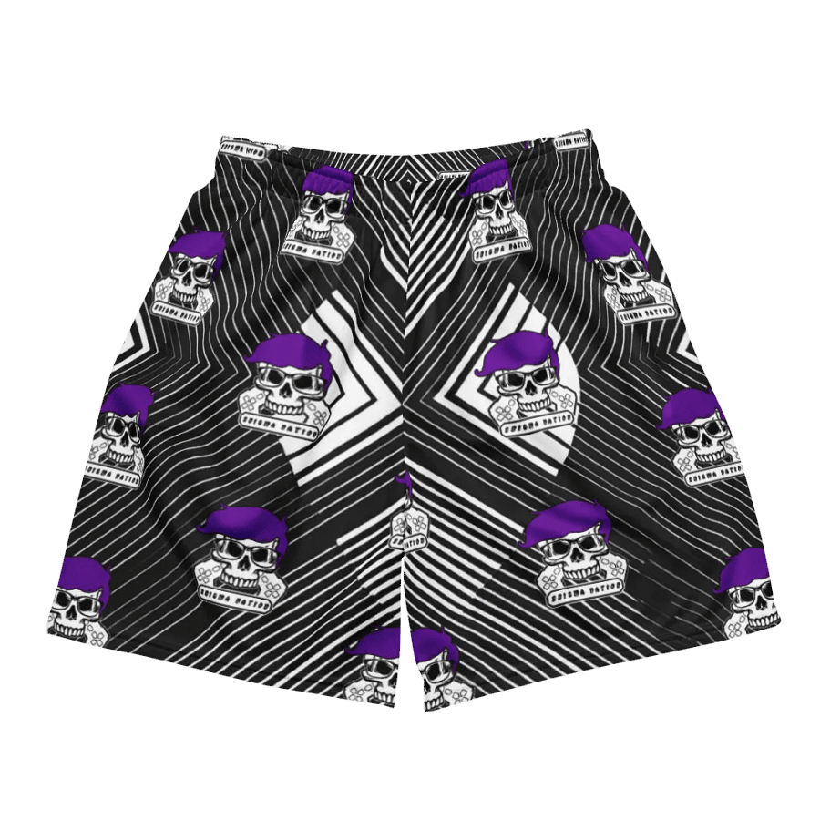 Enigma Nation All-Over Print Recycled Unisex Mesh Shorts product image (2)