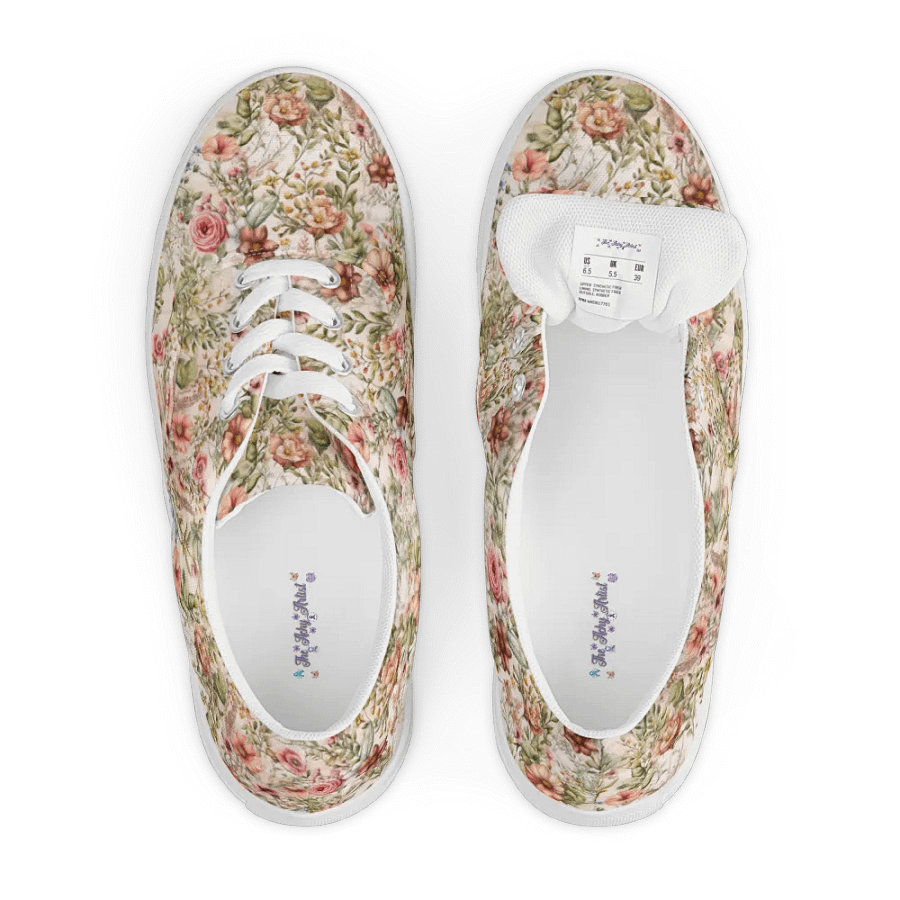 Blossom Breeze Lace-Up Canvas Shoes product image (6)