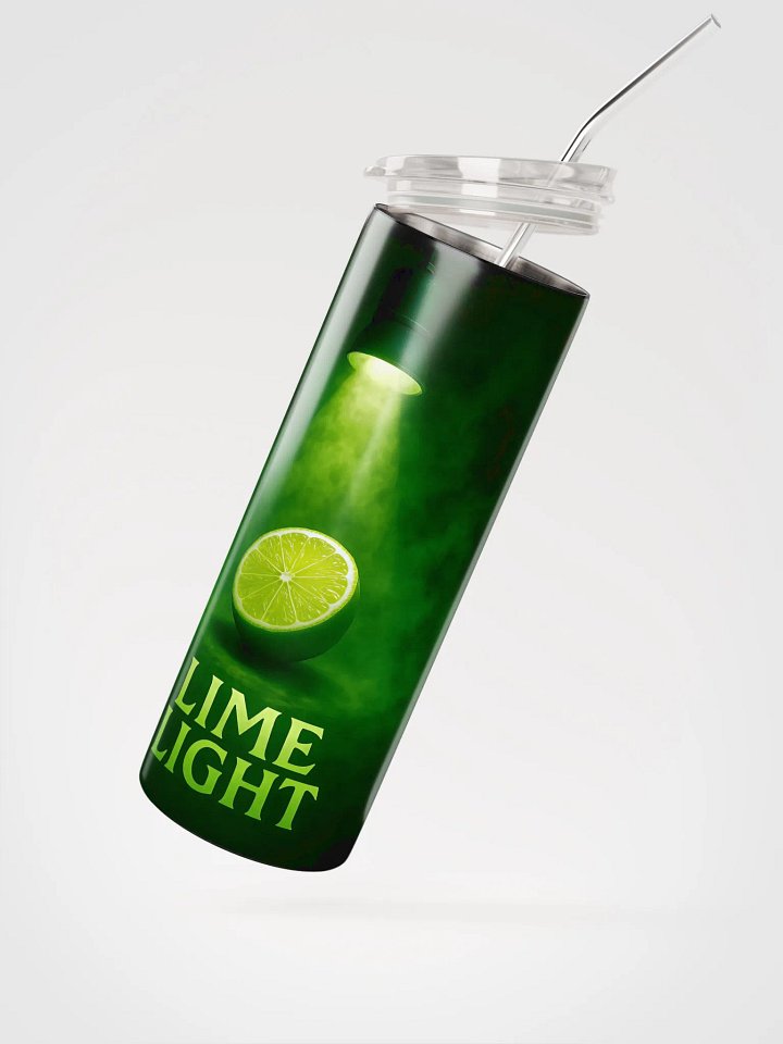 Theatrically Jerry: "Lime Light" Theatrical Stage Light Steel Tumbler product image (2)