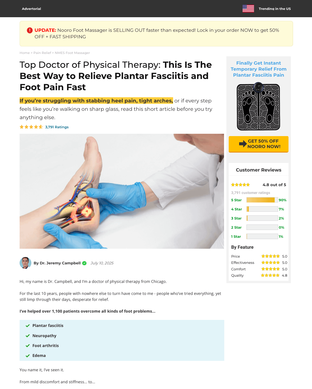 Nooro Foot Massager ADV | GemPages product image (2)