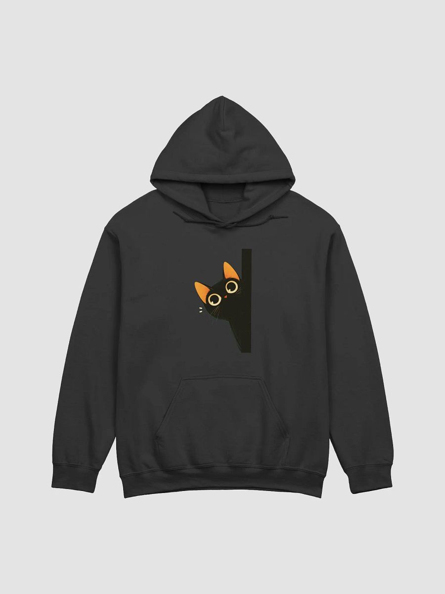 Curious Black Cat Peek-A-Boo Hoodie product image (4)