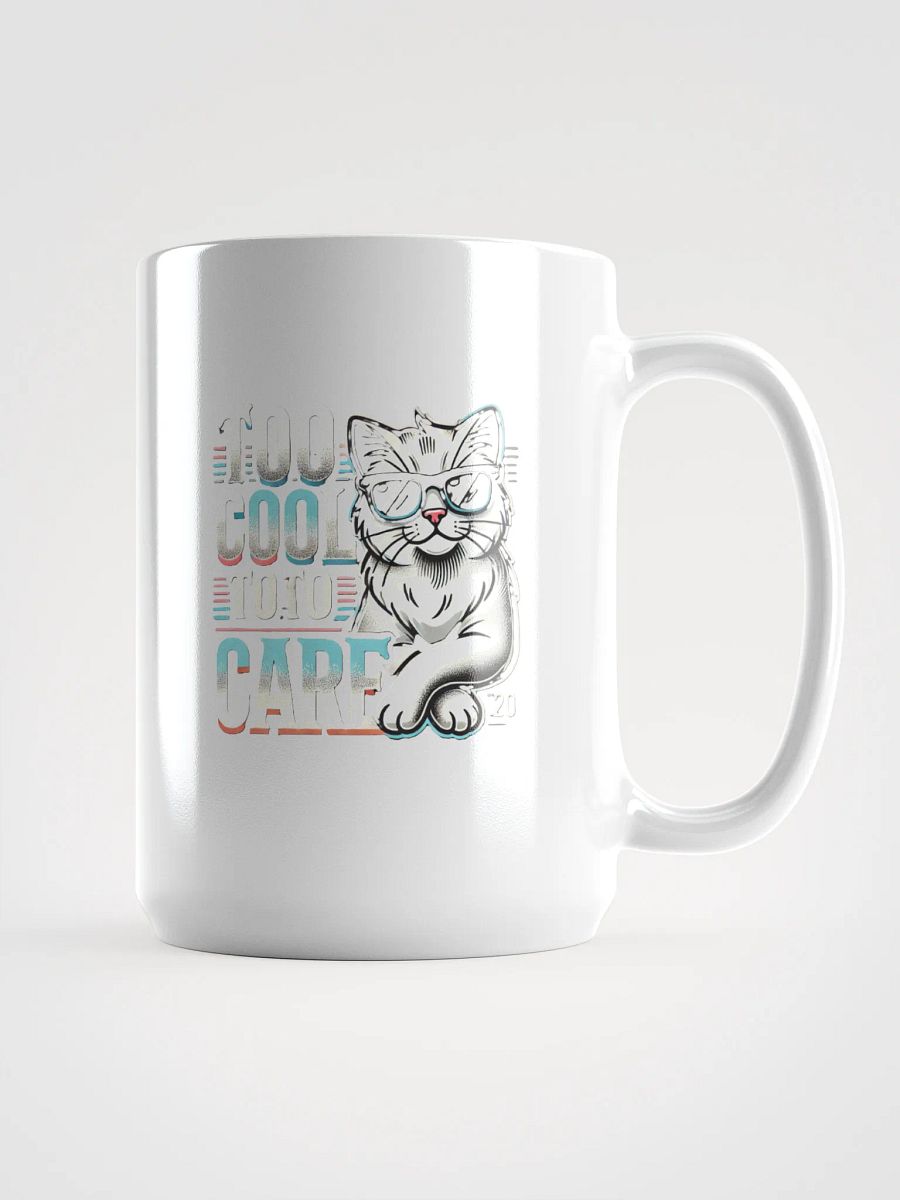 Cool Cat Attitude White Glossy Mug product image (1)