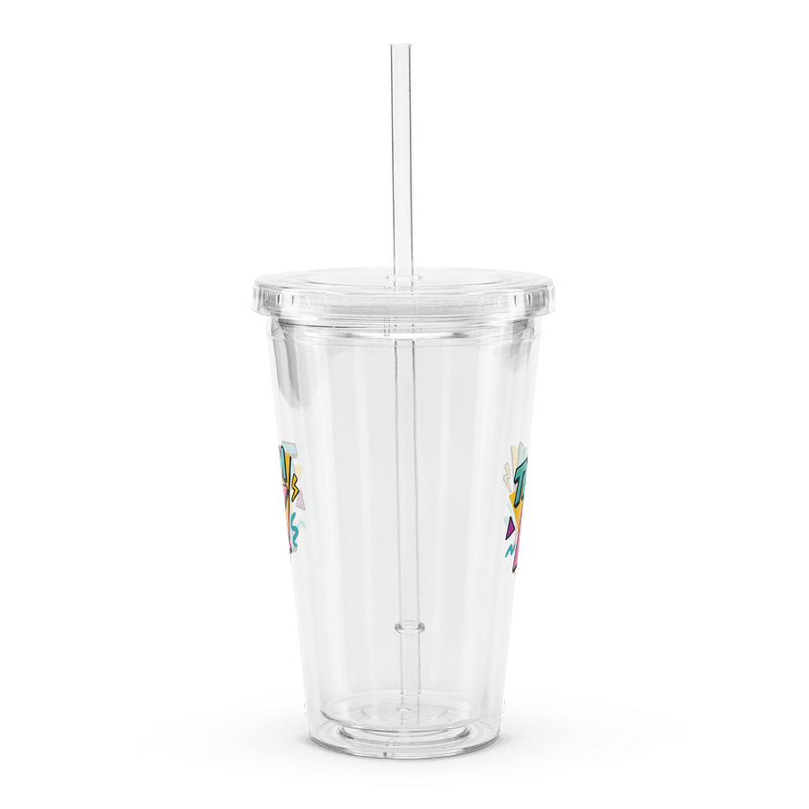 Team K 1990's Clear Plastic Tumbler product image (3)