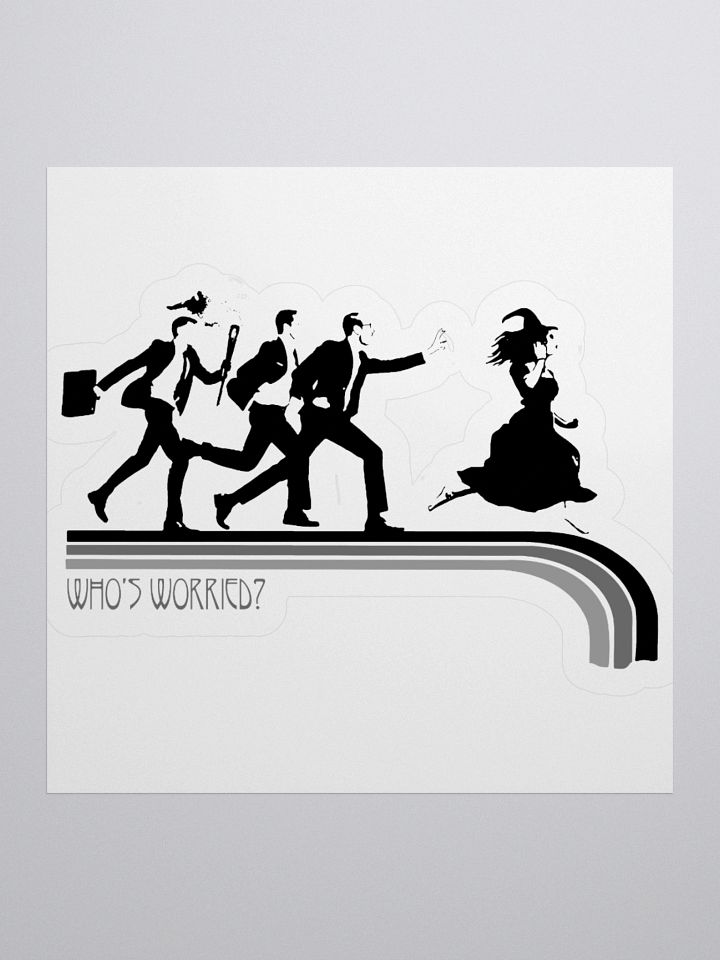 Who's Worried Kiss Cut Stickers product image (1)
