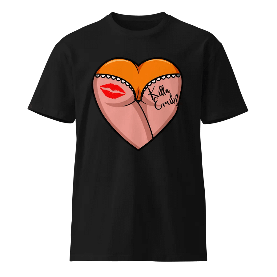 ORANGE HEART BUTT UNISEX TEE product image (1)