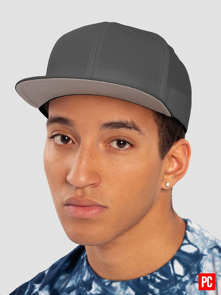 Plain Color Grey Wool Blend Snapback Cap product image (2)