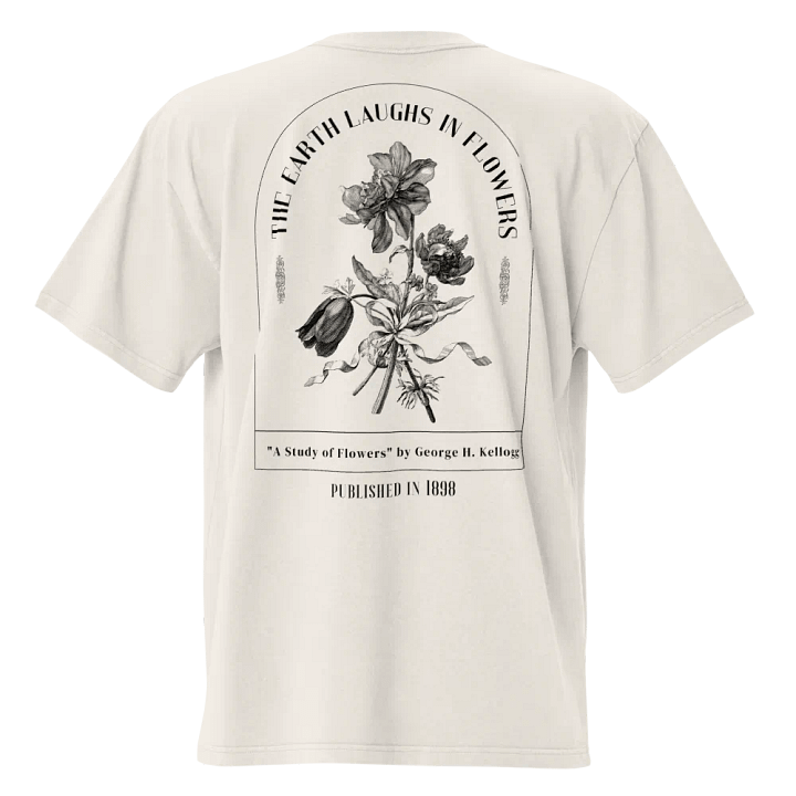The 'The Earth Laughs in Flowers' Oversized T-Shirt product image (5)