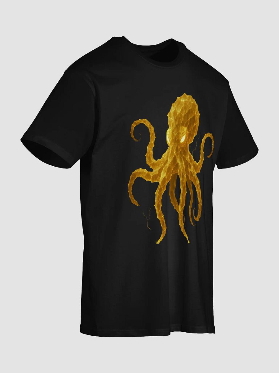Yellow Electric Octopus Adult Shirt product image (16)