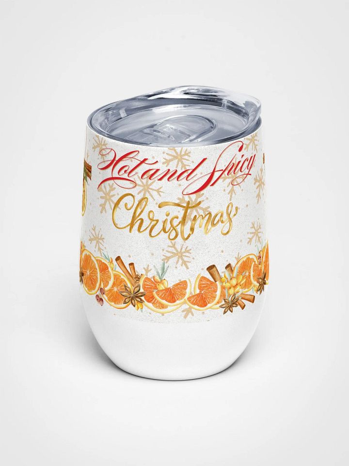 Spiced Holiday Cheers Wine Tumbler gift for moms dads colleagues friends product image (1)