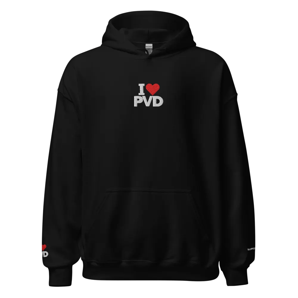 I LUV PVD Embroidered Hoodie (Black) product image (2)