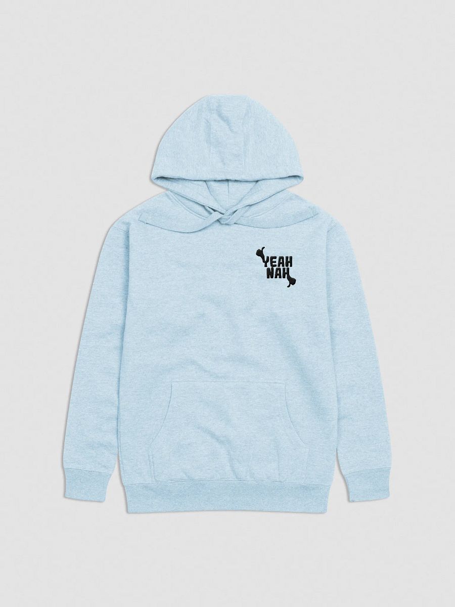 Unisex Embroidered Yeah Nah Hoodie (Black Logo) product image (3)
