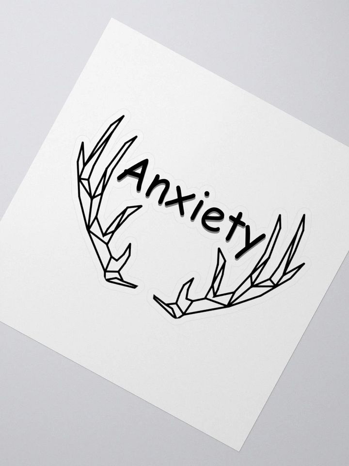 Anxiety sticker - Black product image (2)