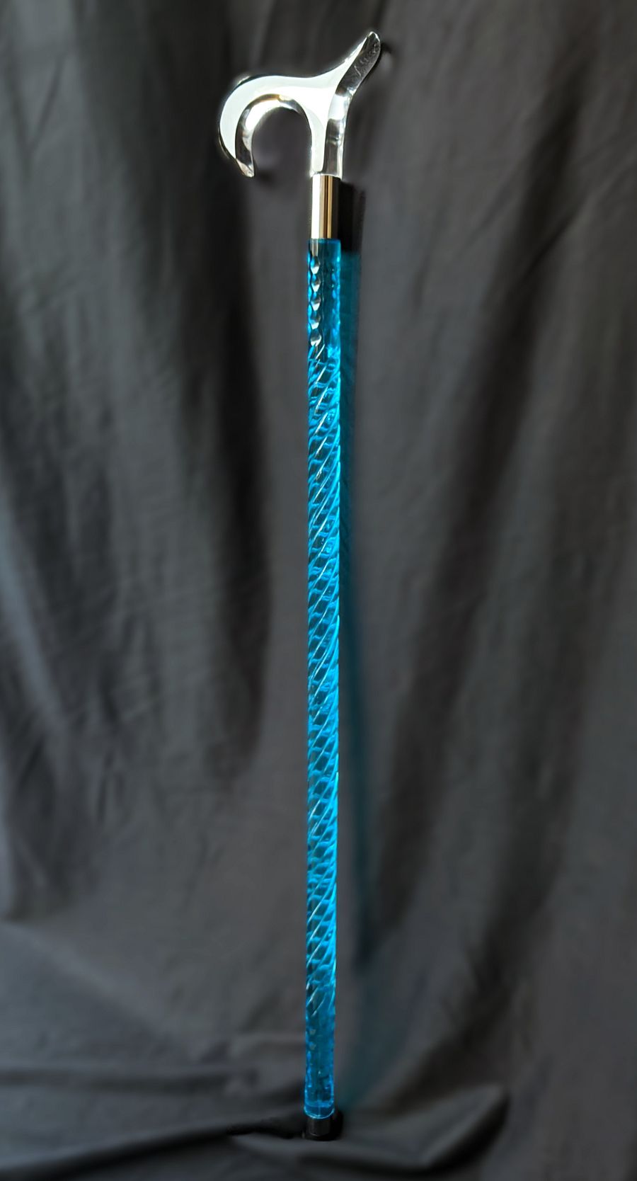 Luxury Neon Blue Acrylic Walking Cane – Women’s Special Edition product image (5)